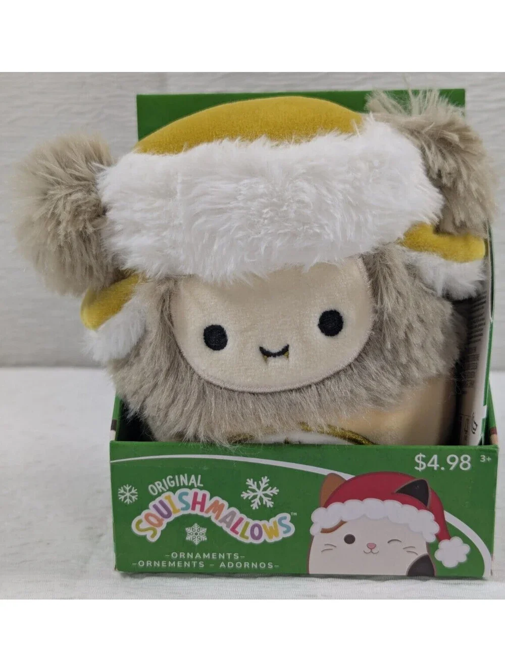 Squishmallows - Dray The Yeti - Christmas plush Ornament
